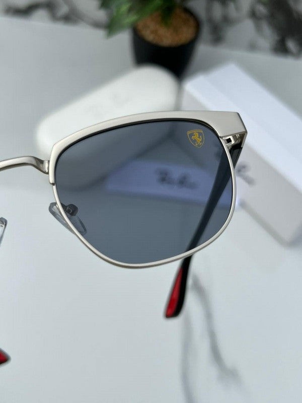 Ray Ban Slant Silver Black Sunglass For Daily Causal Evergreen UV Protected For Unisex