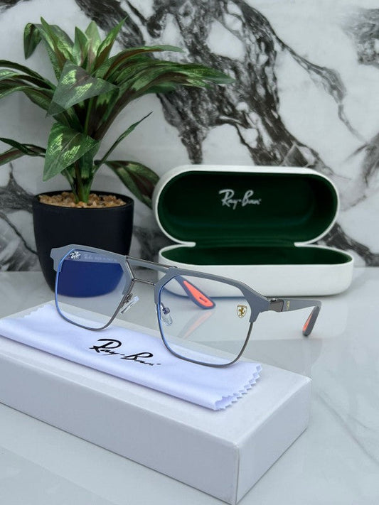 Ray Ban Fancy Grey Clear Eyewear For Daily Causal Evergreen UV Protected For Unisex.