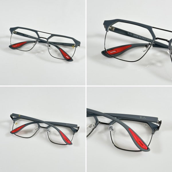 Ray Ban Fancy Grey Clear Eyewear For Daily Causal Evergreen UV Protected For Unisex.