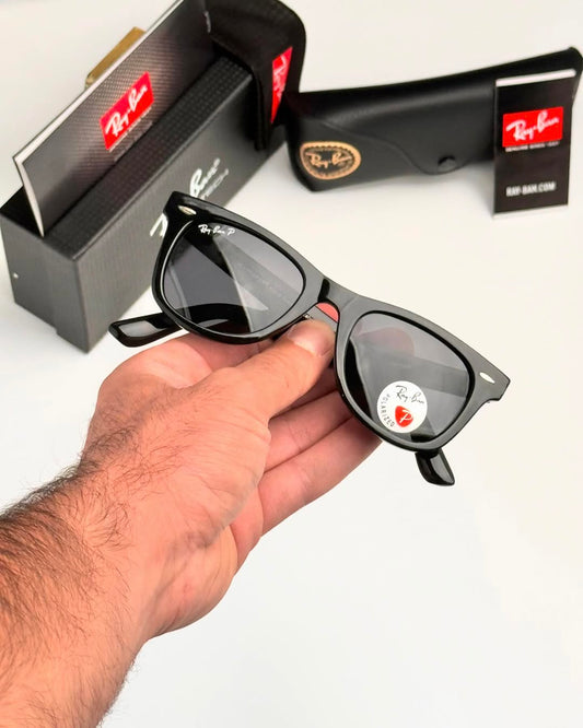 Ray Ban Black Wayfarer In New Shape Sunglasses For Men Woman