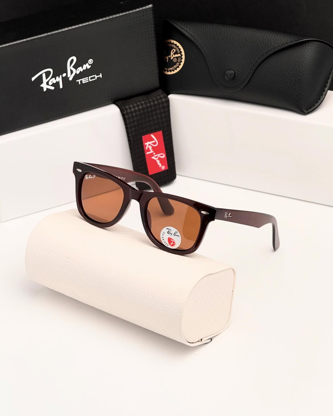 Ray Ban Black Wayfarer In New Shape Sunglasses For Men Woman