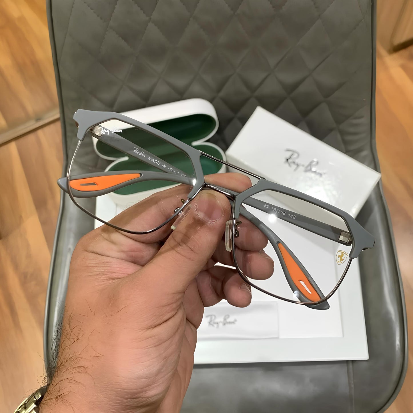 Ray Ban Grey Clear New Sunglasses For Daily Causal Evergreen UV Protected For Unisex