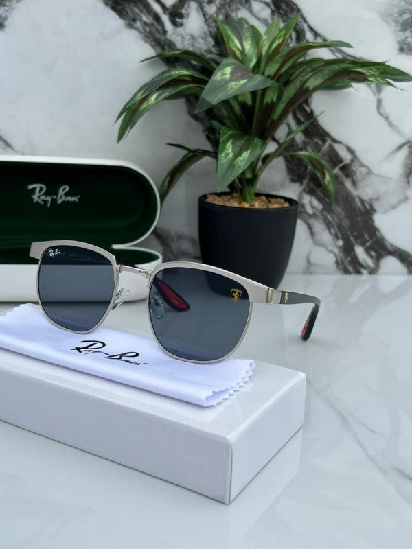 Ray Ban Slant Silver Black Sunglass For Daily Causal Evergreen UV Protected For Unisex