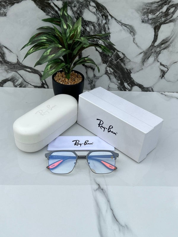 Ray Ban Fancy Grey Clear Eyewear For Daily Causal Evergreen UV Protected For Unisex.
