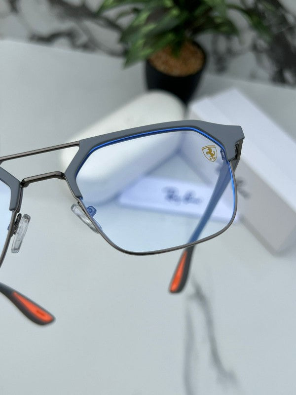 Ray Ban Fancy Grey Clear Eyewear For Daily Causal Evergreen UV Protected For Unisex.