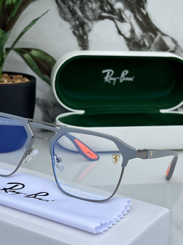 Ray Ban Fancy Grey Clear Eyewear For Daily Causal Evergreen UV Protected For Unisex.