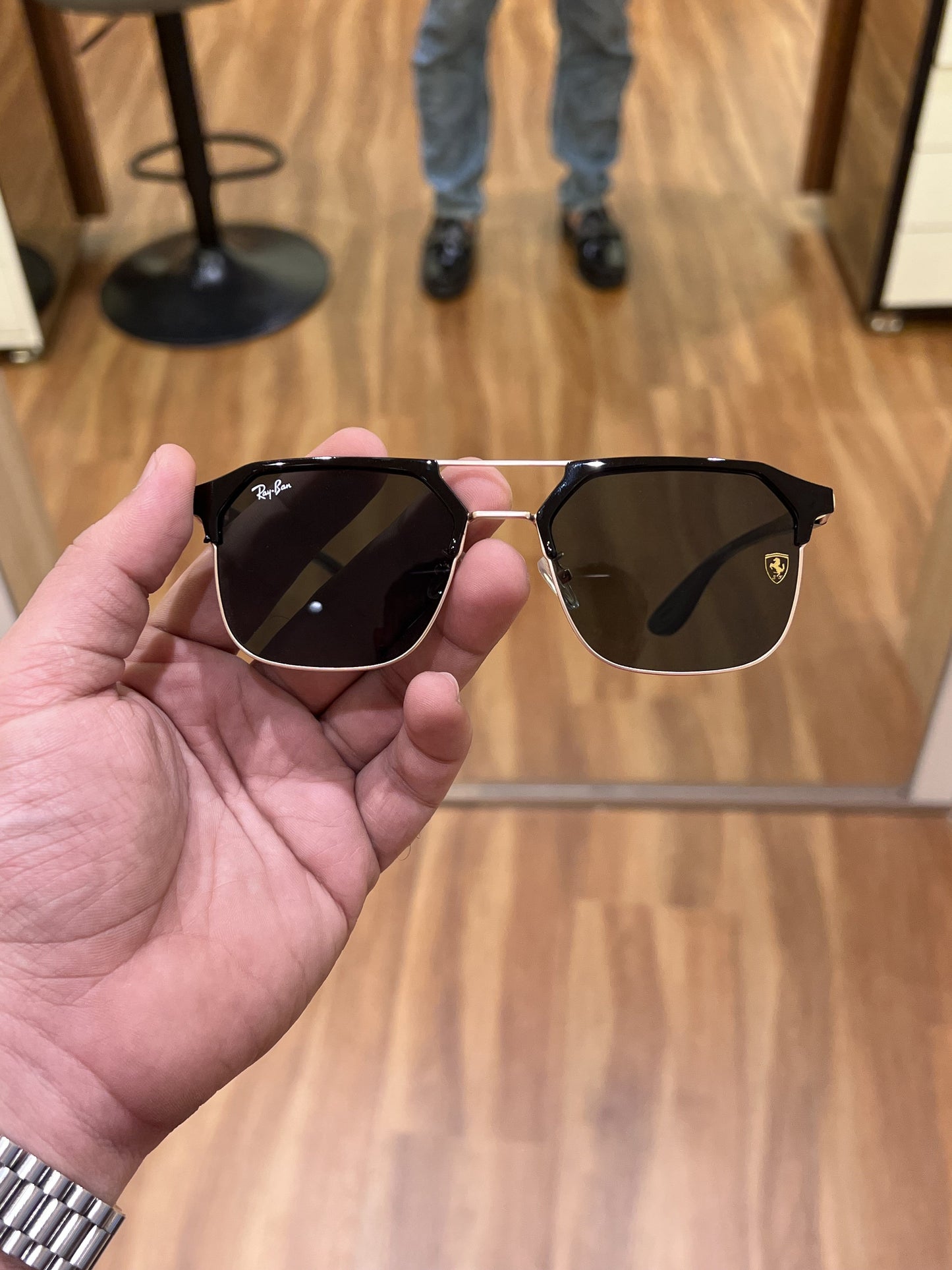 Ray Ban Fancy Sunglass For Daily Causal Evergreen UV Protected For Unisex