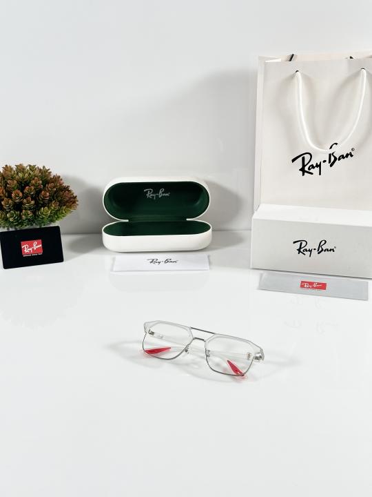 Ray Ban Fancy White Clear Eyewear For Daily Causal Evergreen UV Protected For Unisex.
