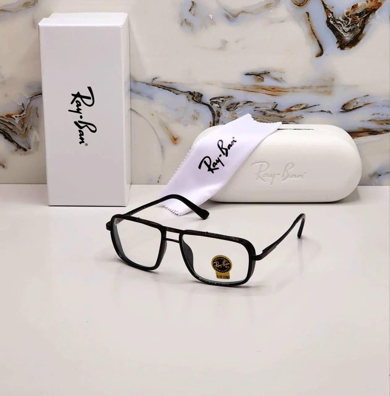 RAY-BAN New Modern Stylish Addition Shaded Green & Gold 4413 Oval Sunglass For Unisex