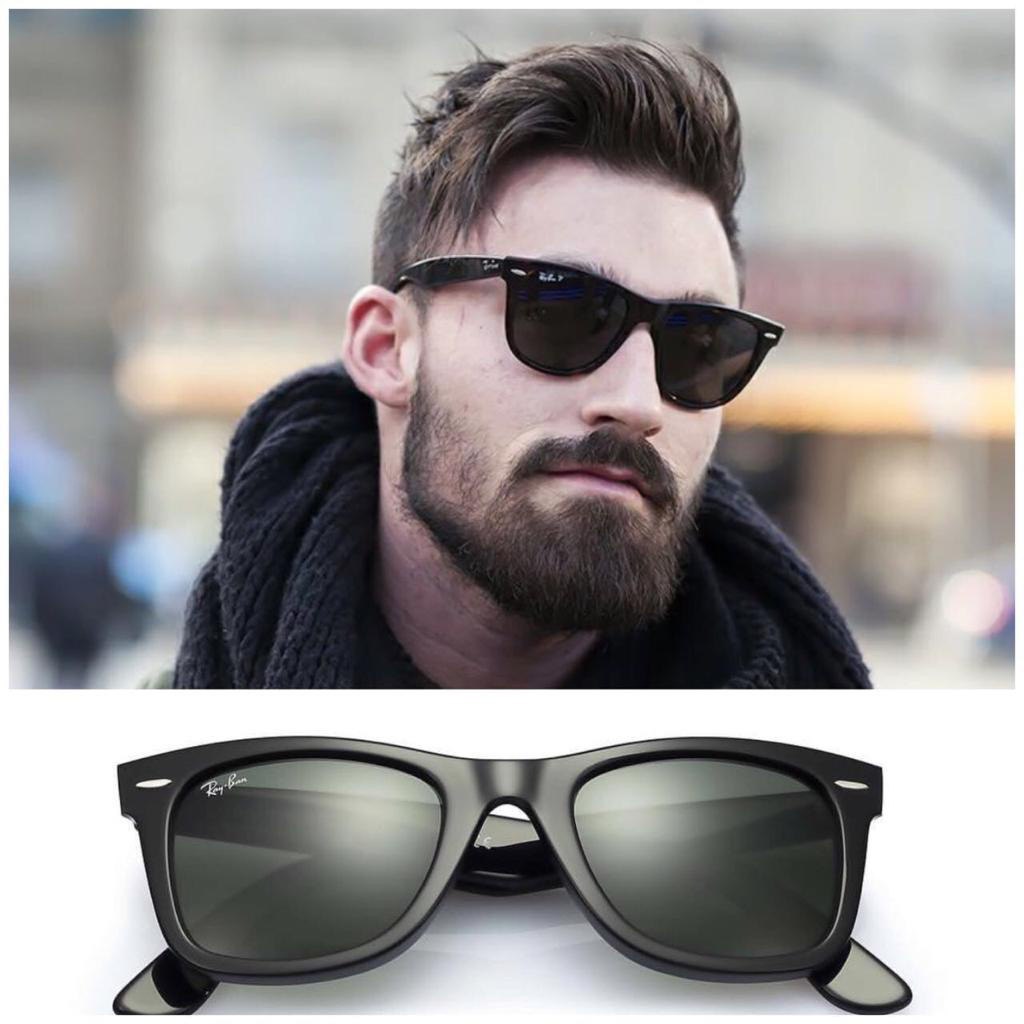Ray Ban Black Wayfarer In New Shape Sunglasses For Men Woman