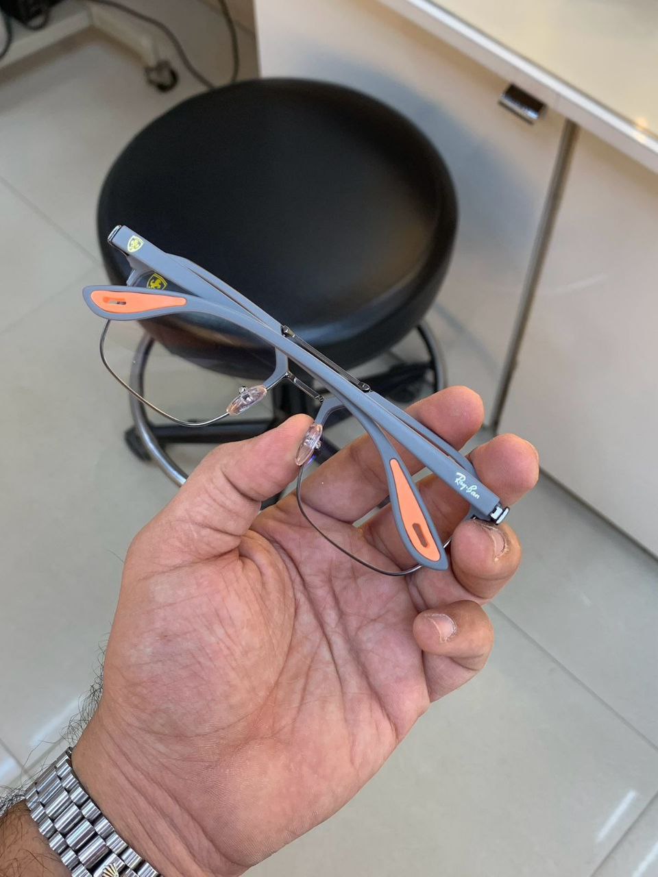 Ray Ban Fancy Grey Clear Eyewear For Daily Causal Evergreen UV Protected For Unisex.