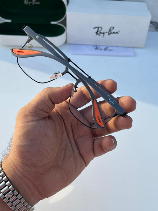 Ray Ban Fancy Grey Clear Eyewear For Daily Causal Evergreen UV Protected For Unisex.