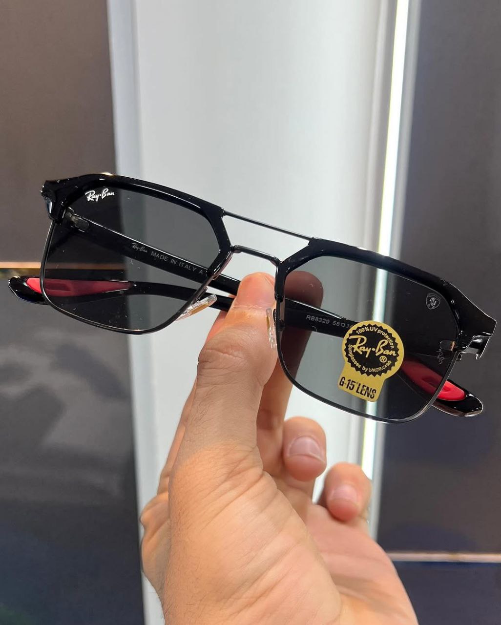 Ray Ban Fancy Black Sunglasses For Daily Causal Evergreen UV Protected For Unisex