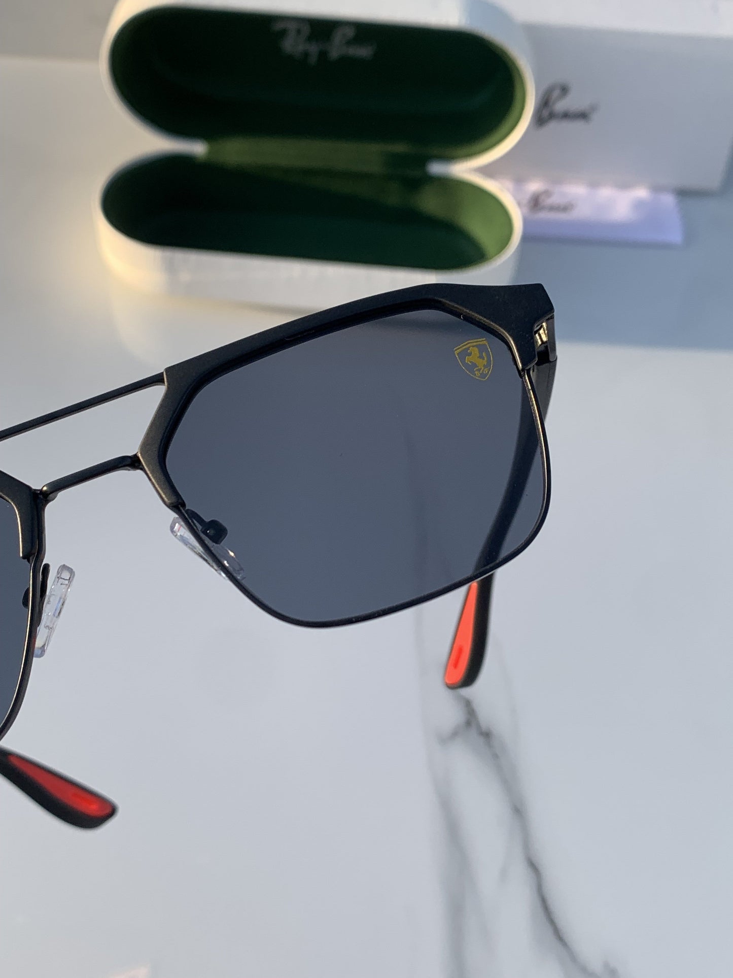 Ray Ban Premium Black Shine Sunglasses For Men Woman