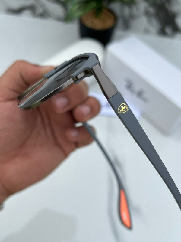 Ray Ban Grey Black Stylish Sunglasses For Man Woman